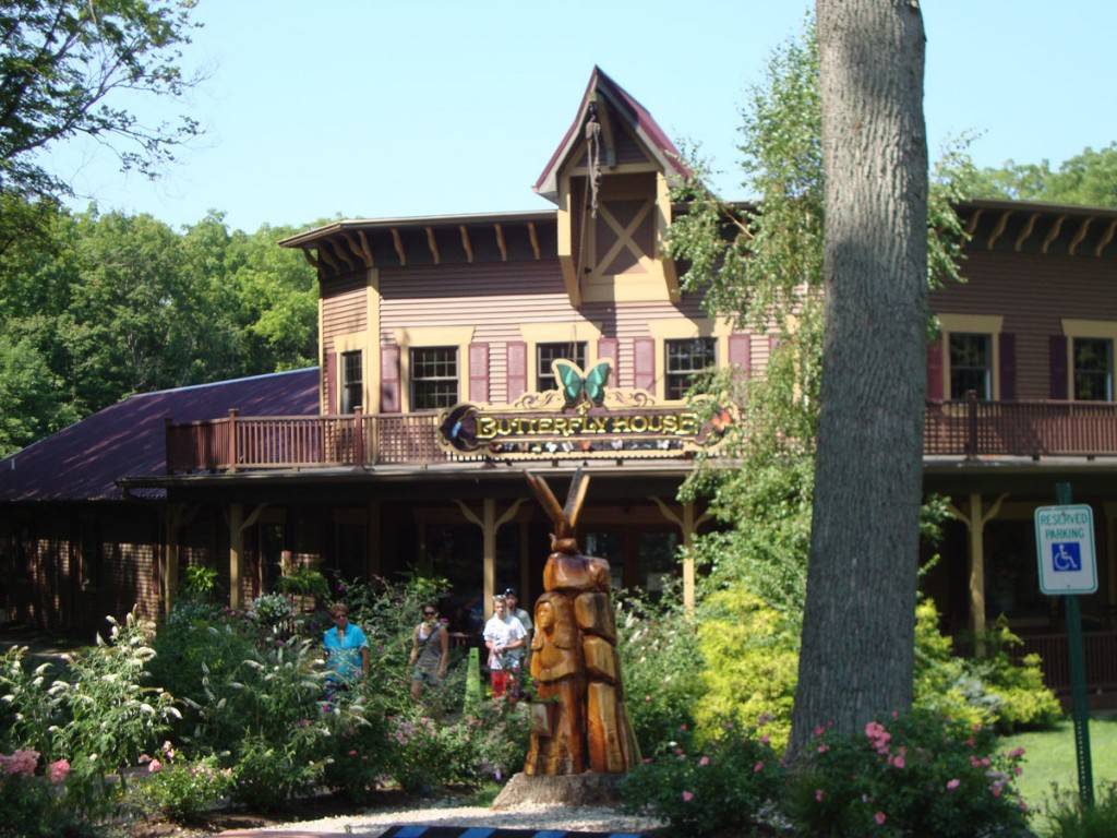 The Butterfly House at Put in Bay Perry's Cave Family Fun Center